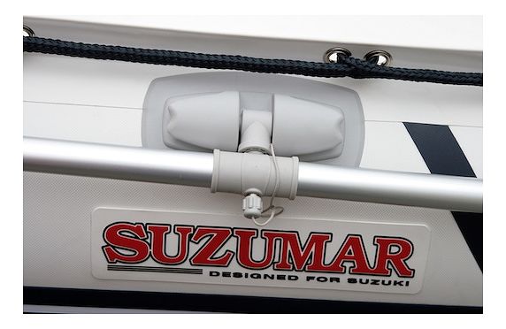 лодка надувная ПВХ Suzumar DS360AL, белая, пол алюминиевый