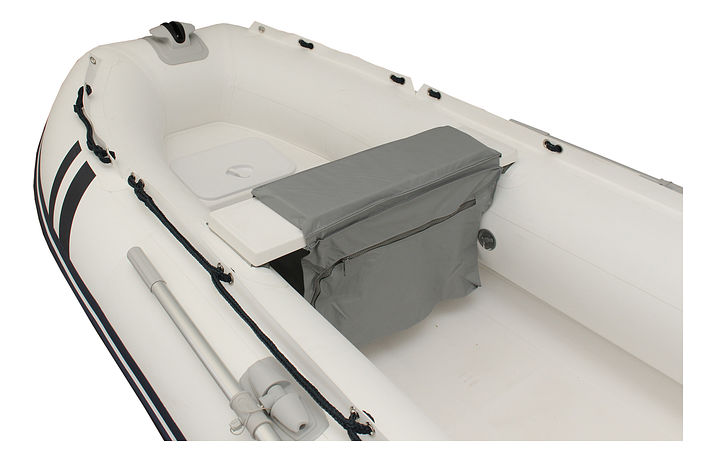 лодка надувная ПВХ Suzumar DS310RIB FD, белая, дно пластиковое