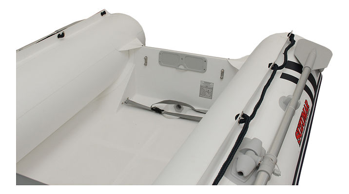 лодка надувная ПВХ Suzumar DS310RIB FD, белая, дно пластиковое