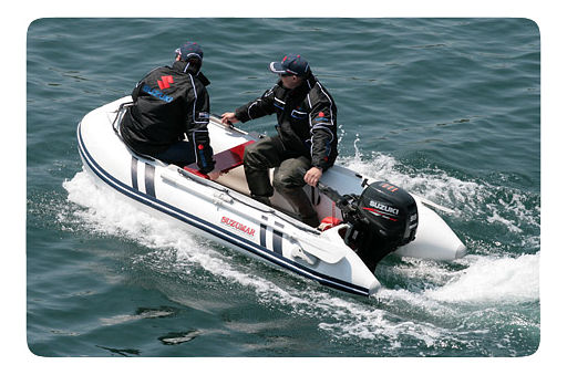 лодка надувная ПВХ Suzumar DS320AL, белая, пол алюминиевый