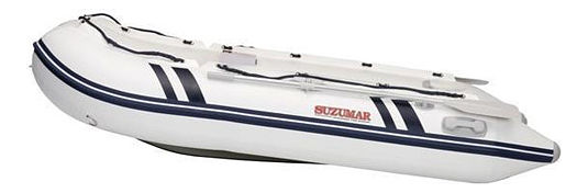 лодка надувная ПВХ Suzumar DS320AL, белая, пол алюминиевый