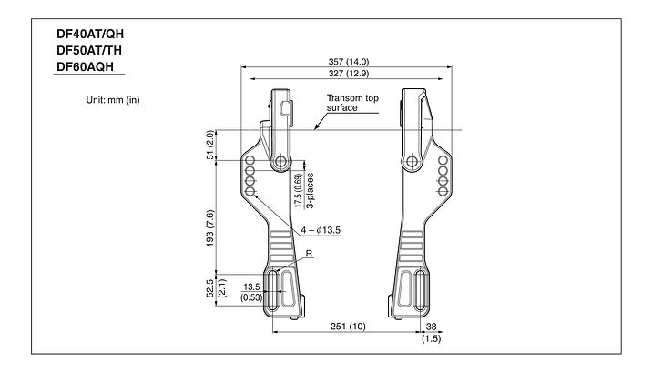 мотор лодочный Suzuki DF50ATS (2013 год выпуска)
